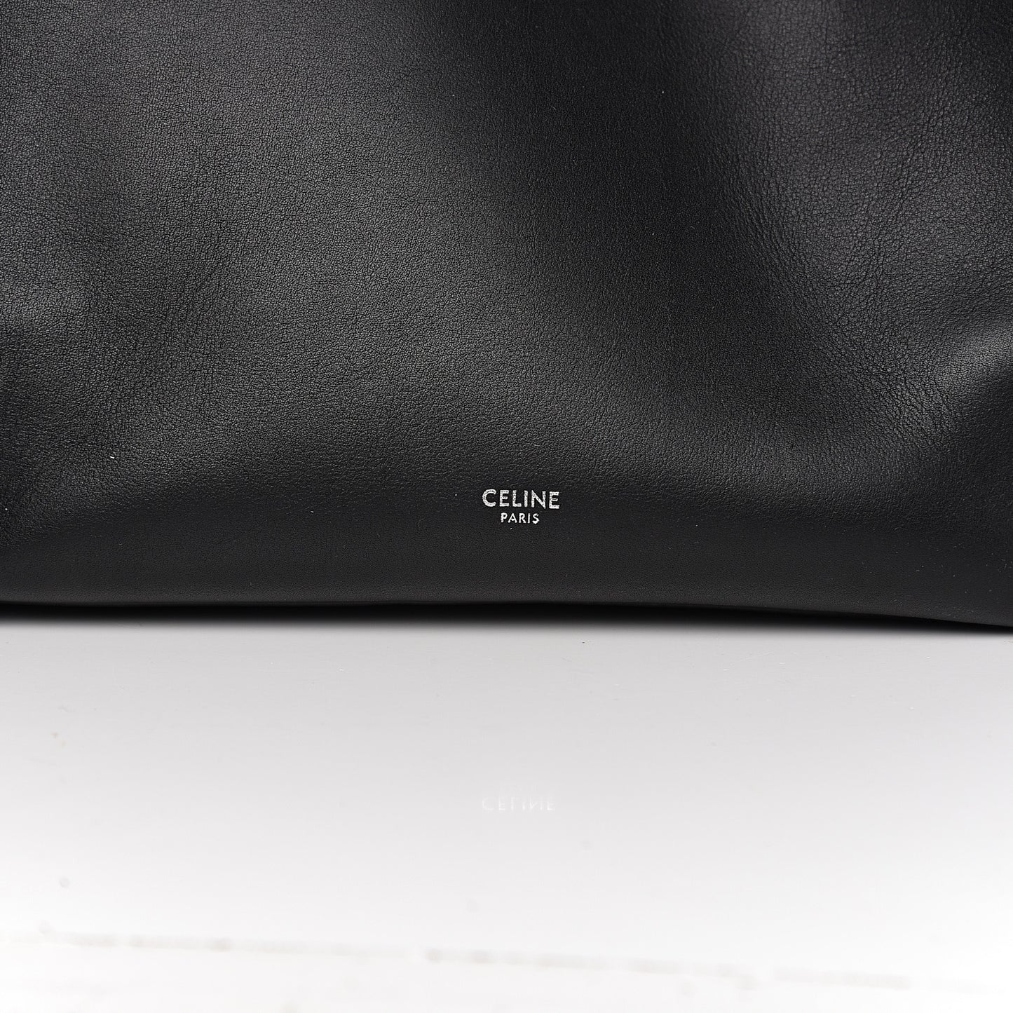 Supple Grained Calfskin Small Big Bag Black