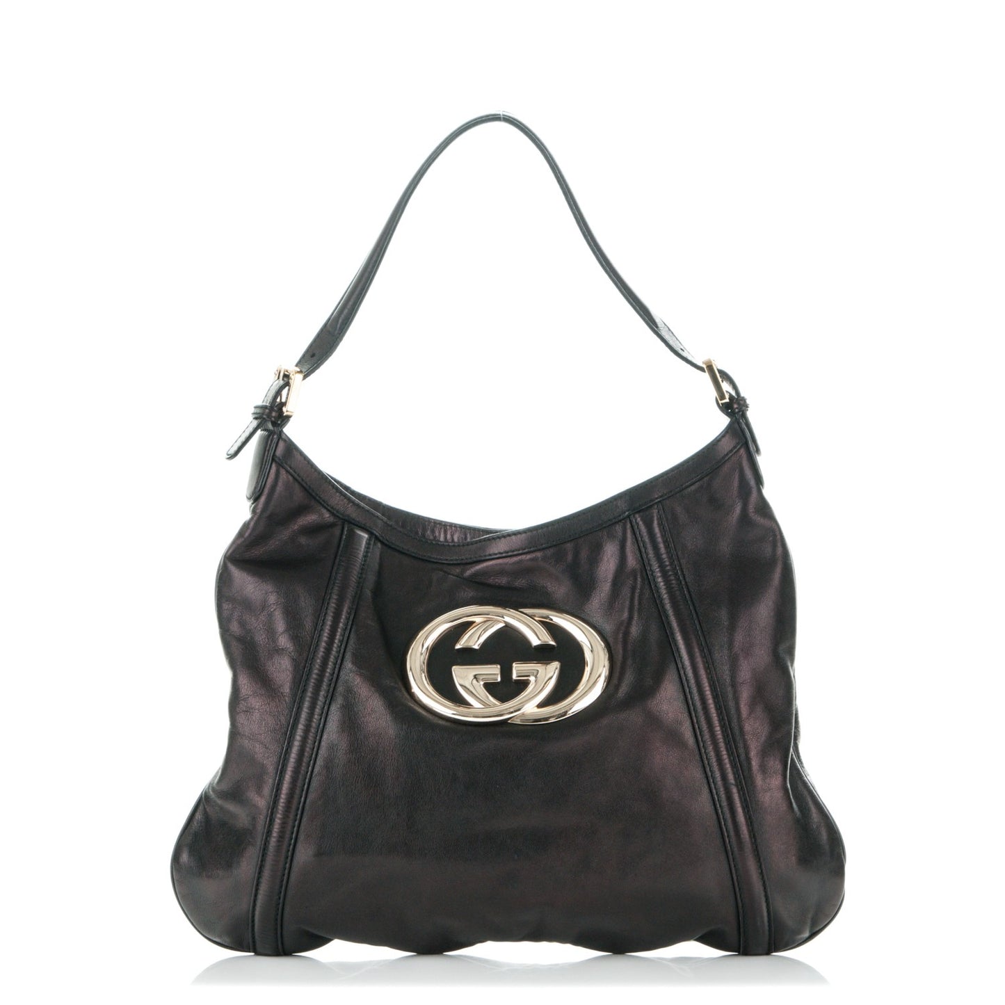 Calfskin Medium Britt Hobo Black