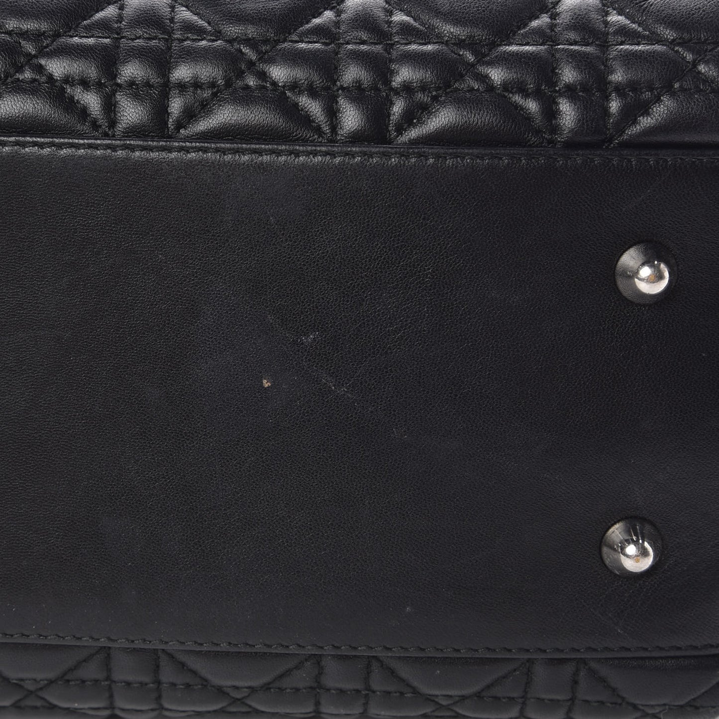 Lambskin Cannage Large Dior Soft Shopping Tote Black