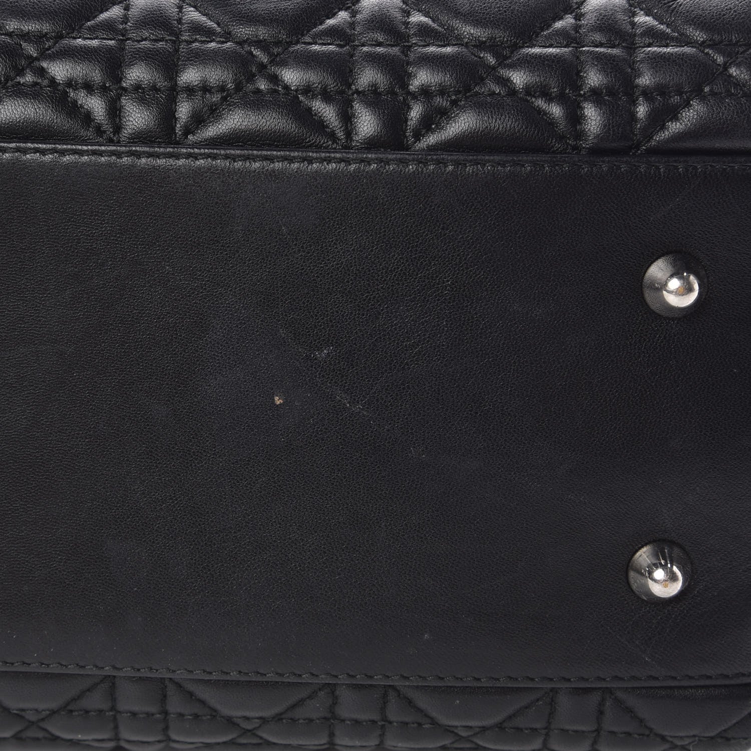Christian Dior Lambskin Cannage Large Dior Soft Shopping Tote Black 8 of 12