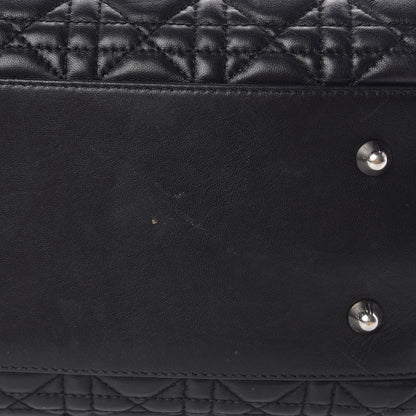 Christian Dior Lambskin Cannage Large Dior Soft Shopping Tote Black 8 of 12