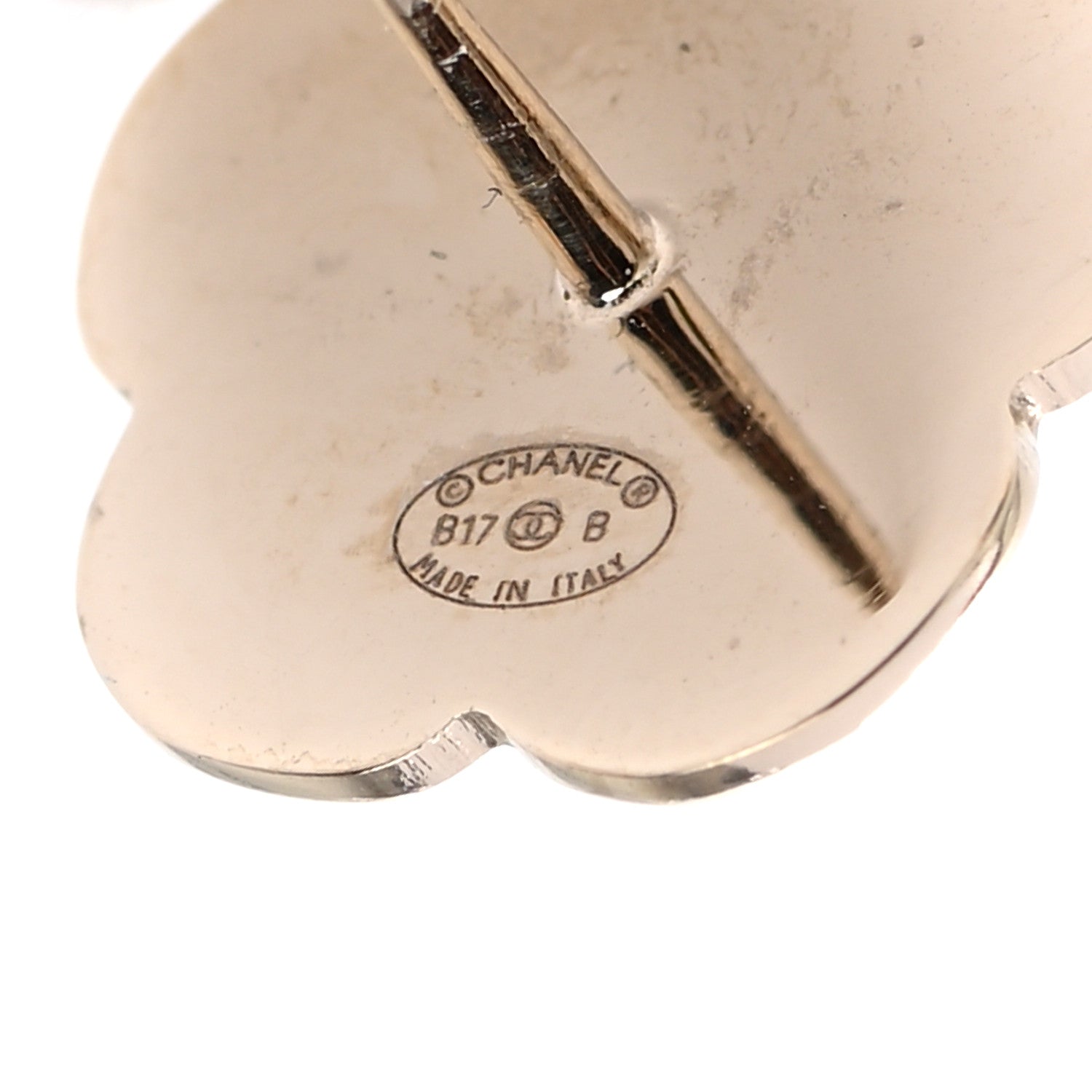 Chanel Pearl CC Camellia Earrings Gold 4 of 5