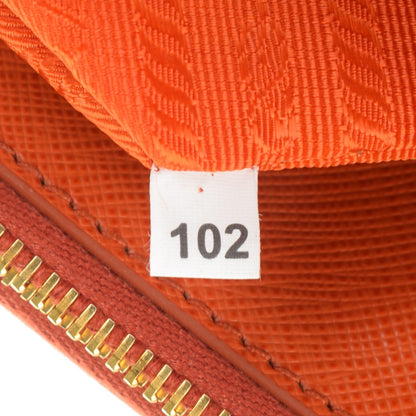 Prada Saffiano Small Galleria Double Zip Tote Papaya 8 of 8