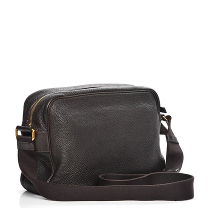 Prada Cervo Deerskin Crossbody Dark Brown 3 of 15