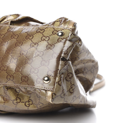 Gucci Crystal Monogram Large D Gold Hobo Gold 9 of 10