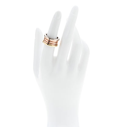 Bulgari 18K Rose White Yellow Gold B.Zero1 Four-Band Ring 53 6.5 2 of 6