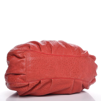 Fendi Crinkled Lambskin Mia Tote Red 4 of 12