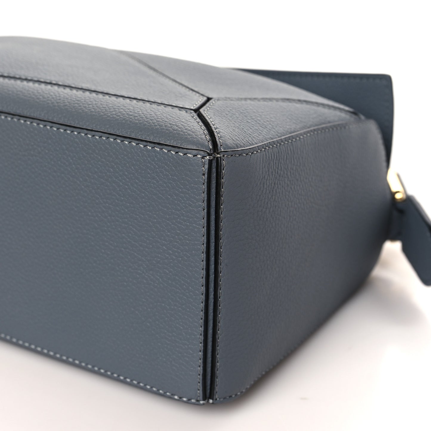Calfskin Small Puzzle Bag Asphalt Grey