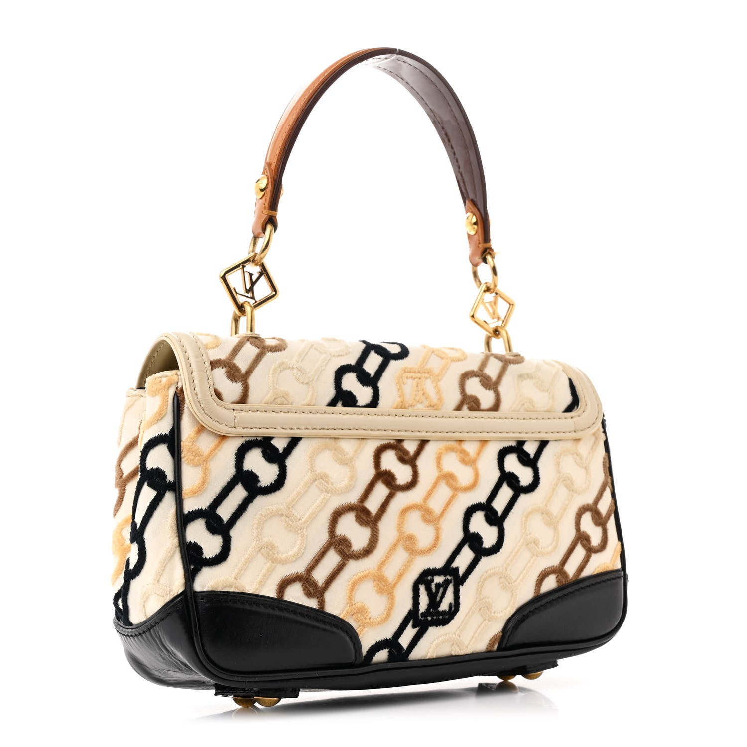 Louis Vuitton Velvet Chains Dolly Beige 3 of 11