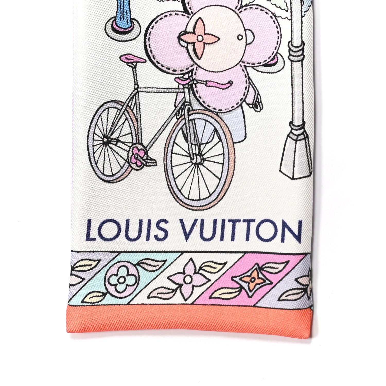 Louis Vuitton Silk Monogram Hide and Seek Bandeau Mauve 2 of 3
