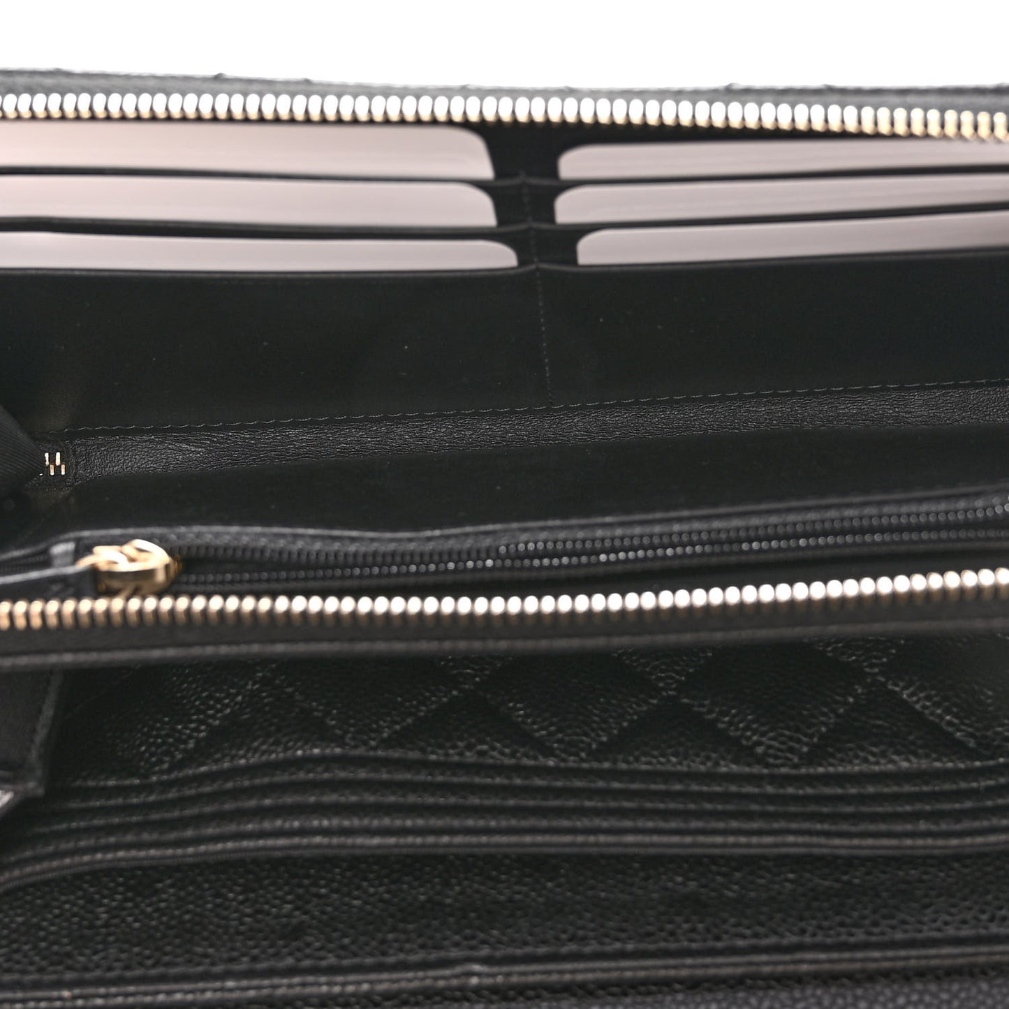 Caviar Quilted Boy Wallet On Chain WOC Black