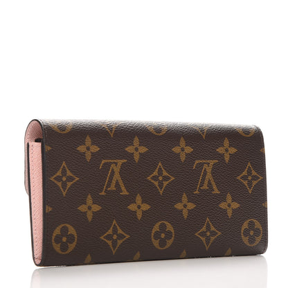 Louis Vuitton Monogram Emilie Wallet Rose Ballerine 3 of 7