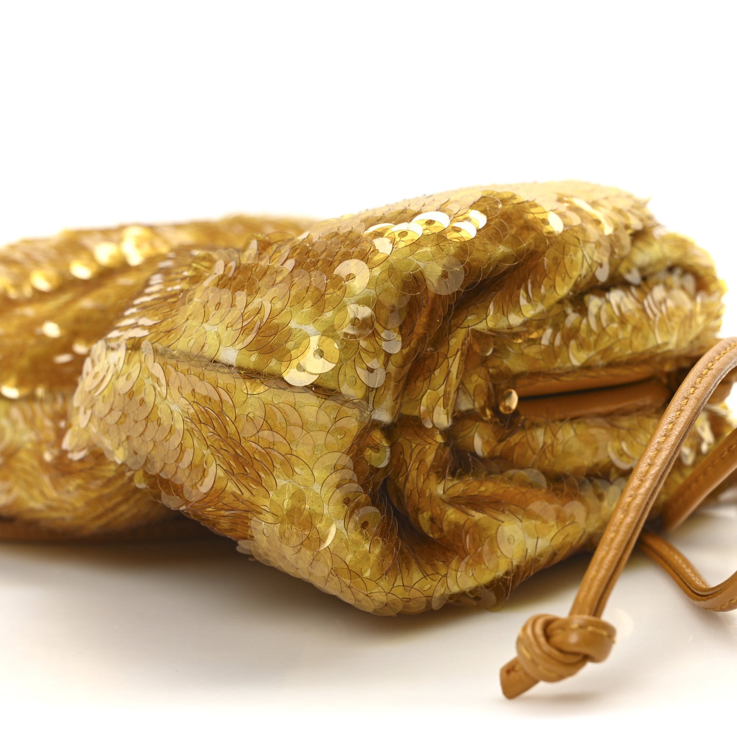 Sequin The Mini Pouch  Honeycomb Okra