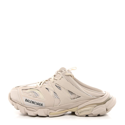 Balenciaga Mesh Rubber Womens Track Mules 38 Beige 1 of 13