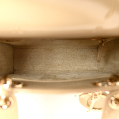 Christian Dior Patent Cannage Small Lady Dior Beige 5 of 10