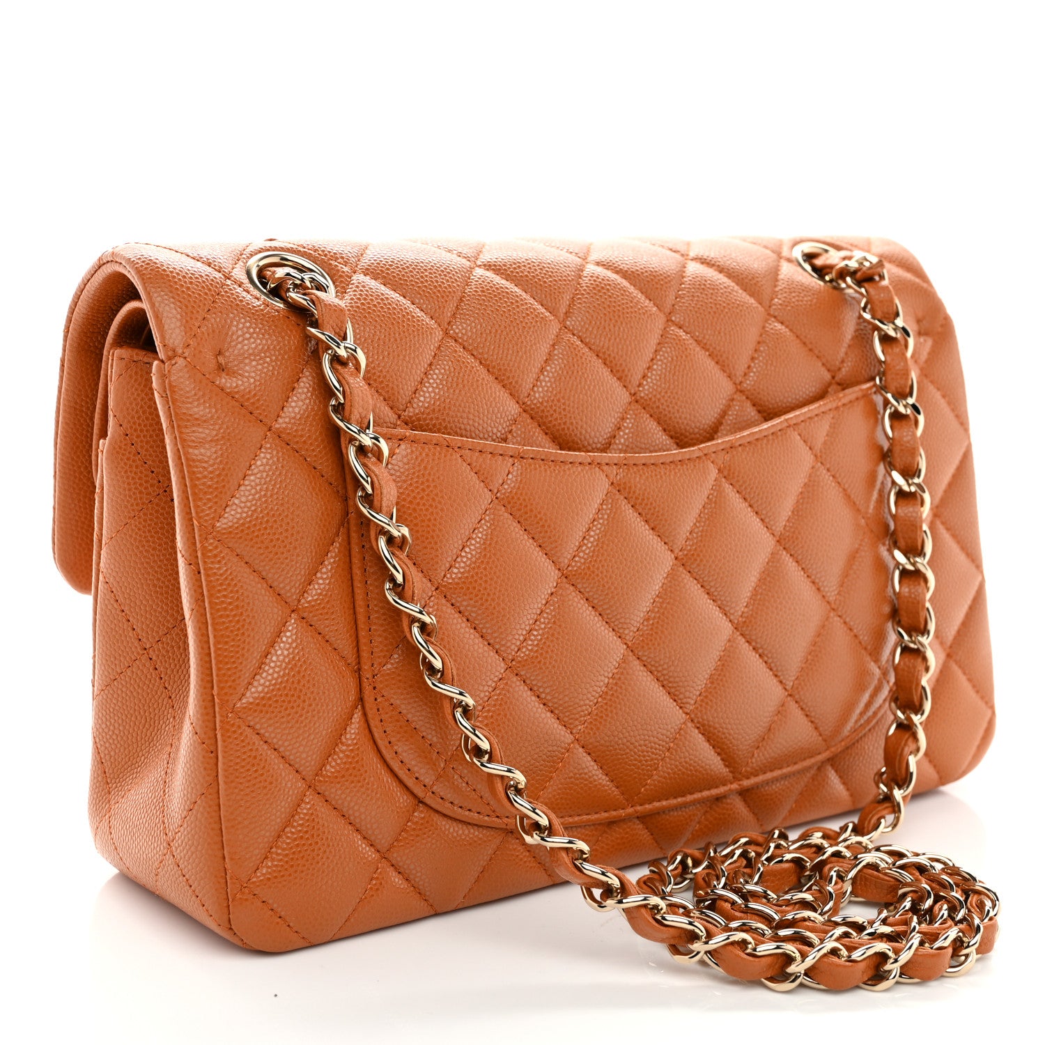Chanel Caviar Quilted Small Double Flap Light Brown 3 of 10