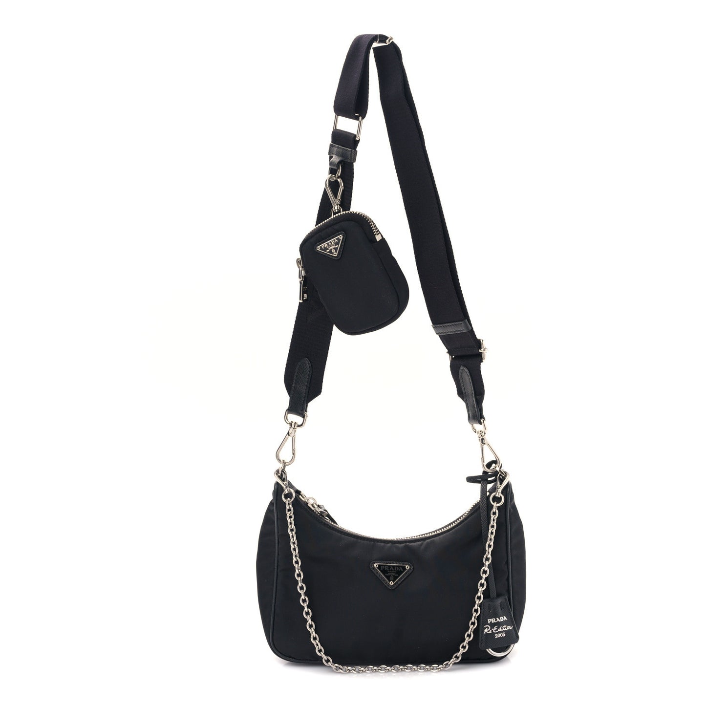 Nylon Re-Edition 2005 Shoulder Bag Black