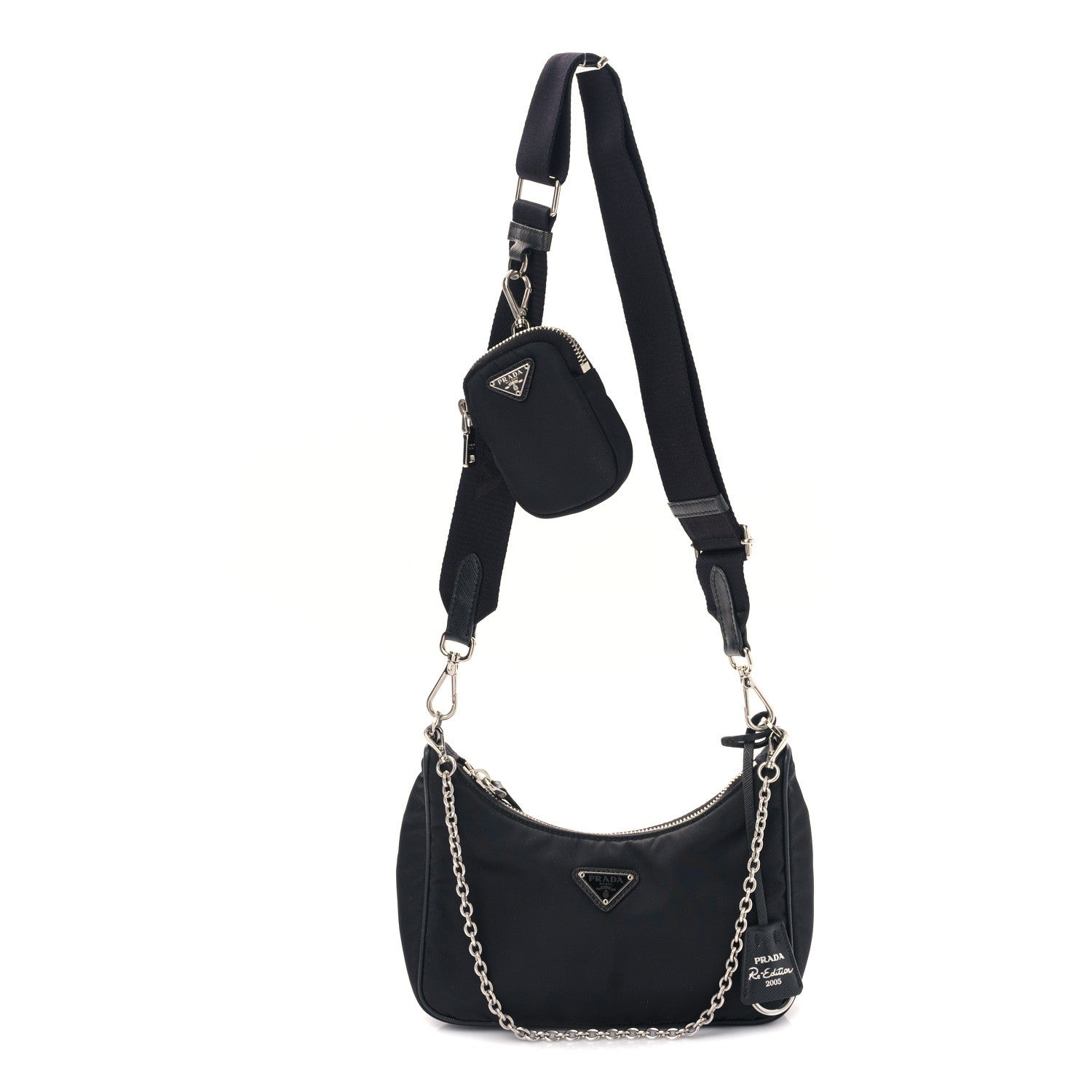 Prada Nylon Re-Edition 2005 Shoulder Bag Black 1 of 9
