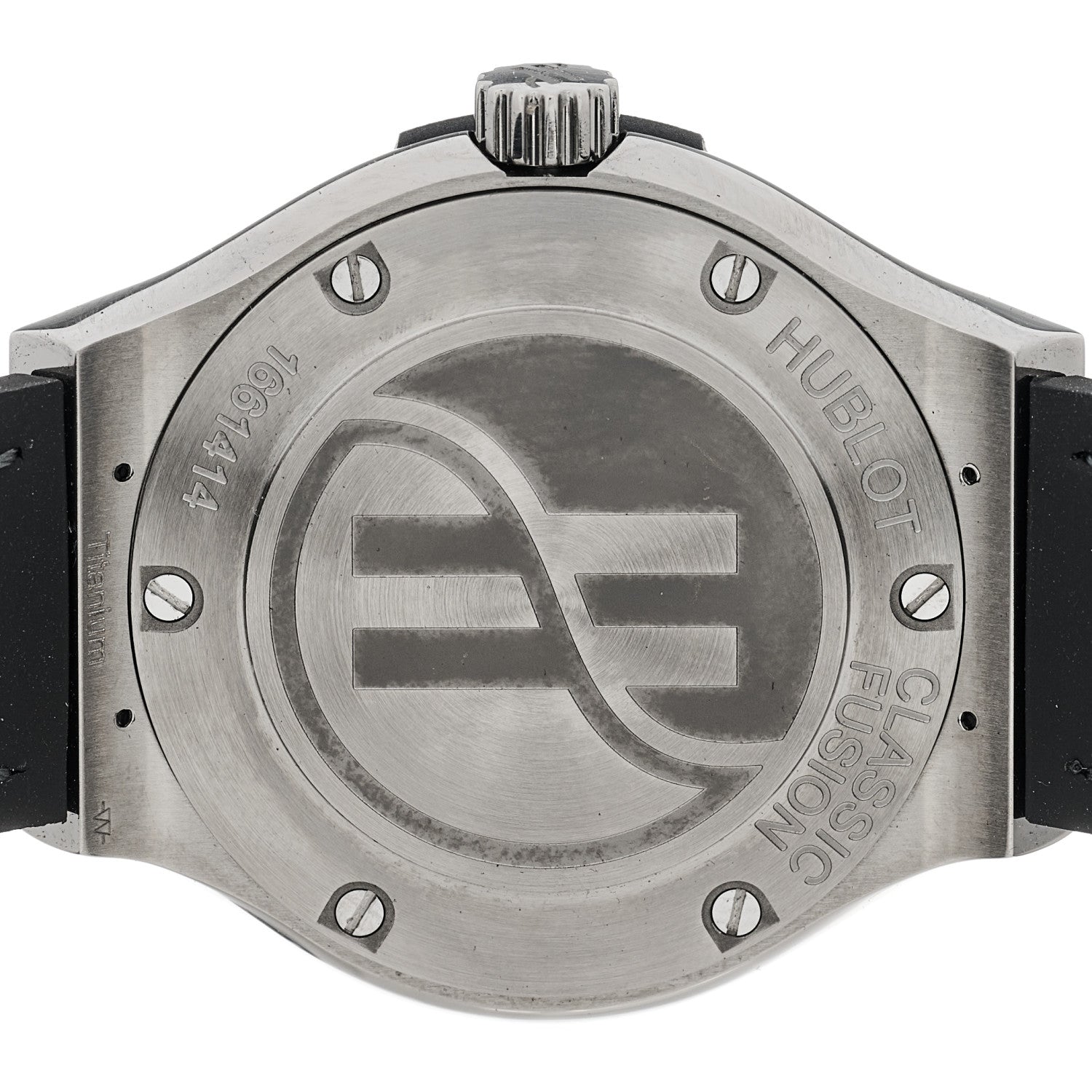 Hublot Titanium Alligator Diamond Bezel 33mm Classic Fusion Automatic Watch Grey 581.NX.7071.LR.1104 4 of 5