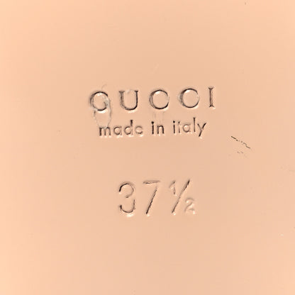 Gucci Monogram Matelasse Diagonal GG Marmont Flat Slide Sandals 37.5 Beige Ebony Black 8 of 10