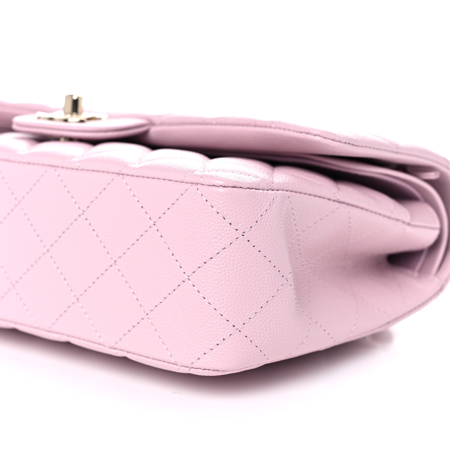 Chanel Caviar Quilted Medium Double Flap Light Pink 9 of 10
