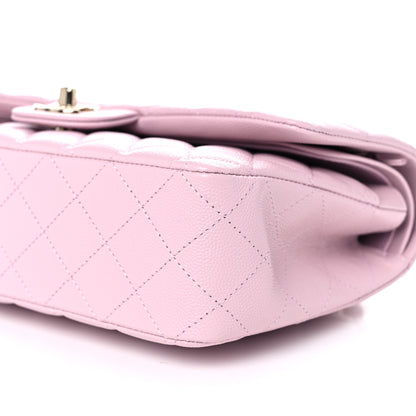 Chanel Caviar Quilted Medium Double Flap Light Pink 9 of 10