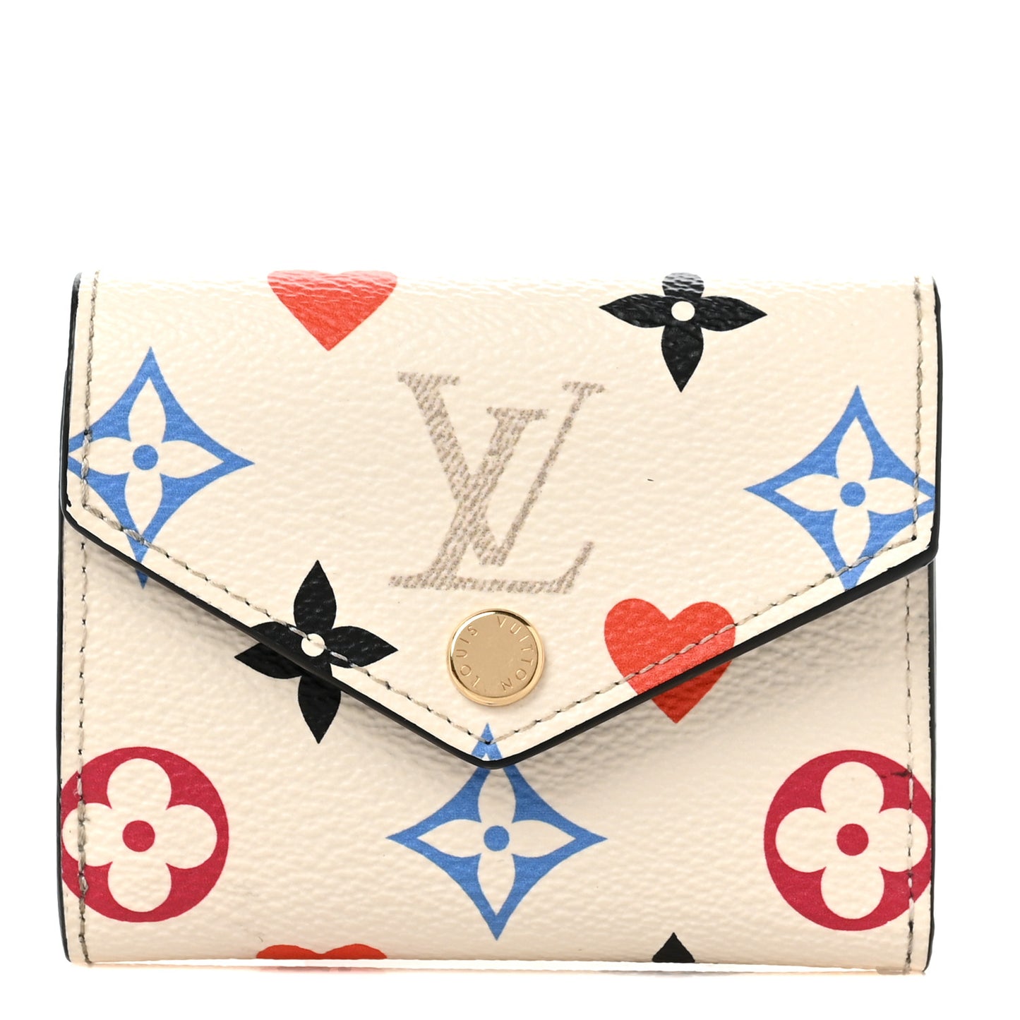 Game On Monogram Zoe Wallet White