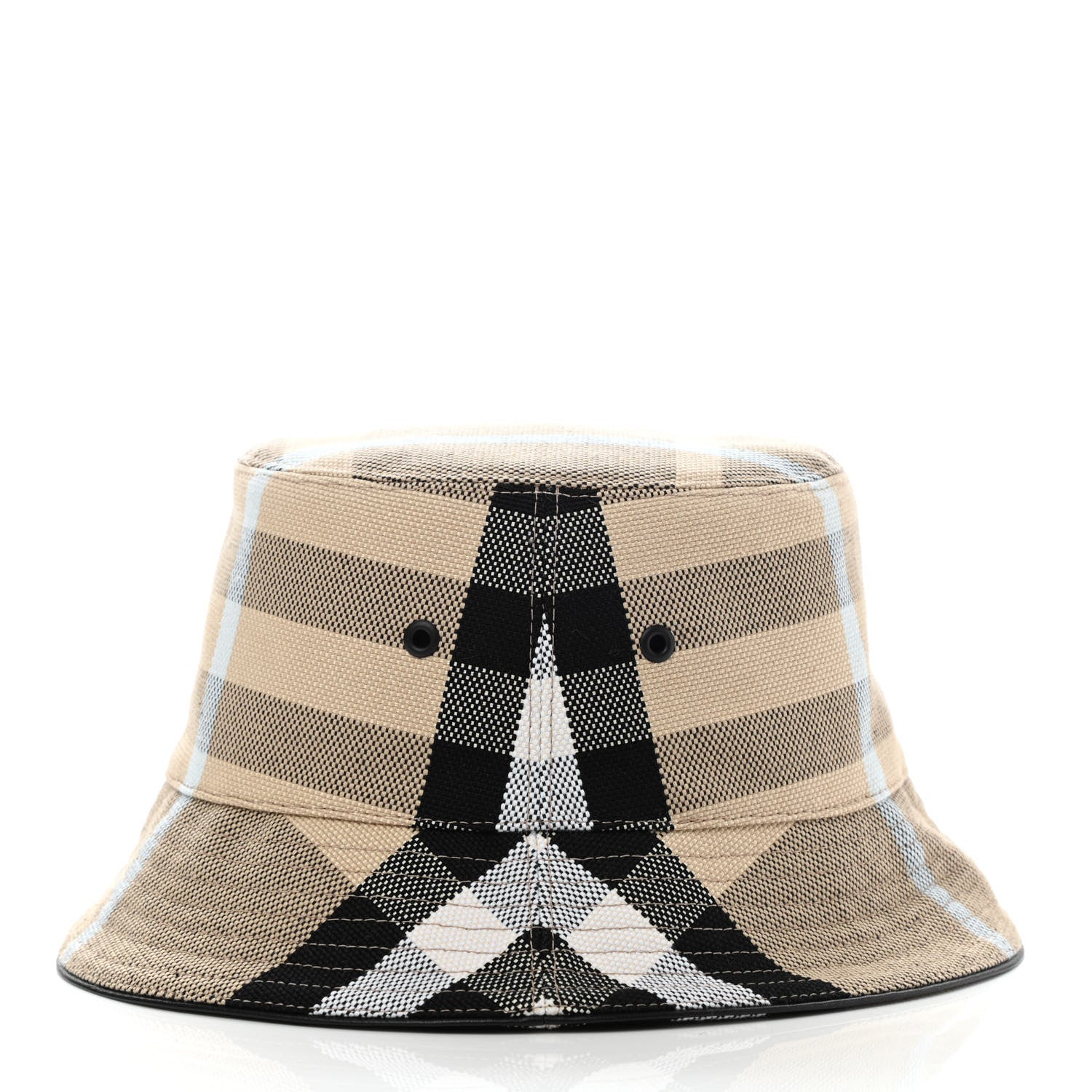 Burberry Cotton Canvas Giant Check Bucket Hat S Dusty Sand 4 of 10