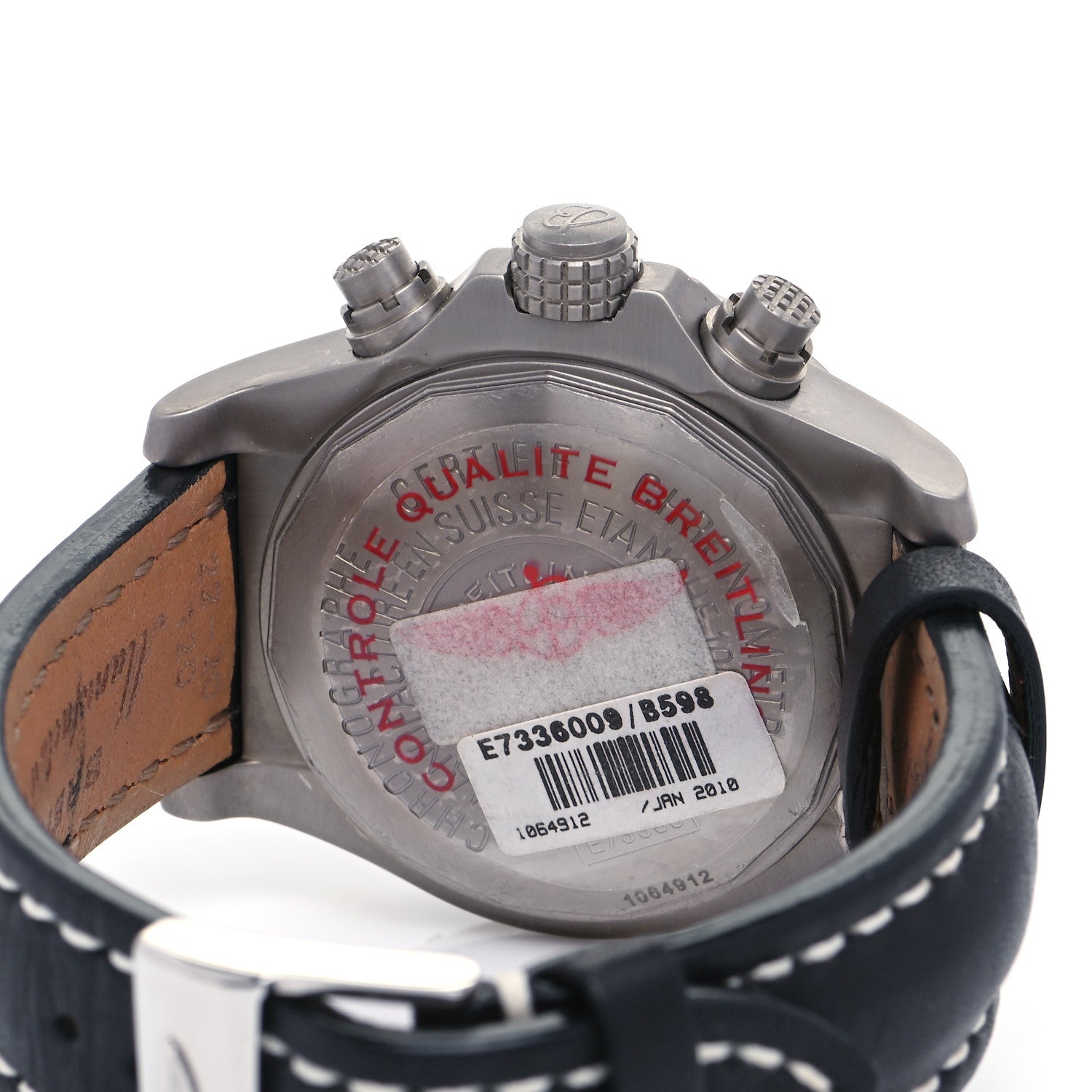 Breitling Titanium Calfskin 44mm Avenger Chronograph Automatic Watch Black E7336009 4 of 5