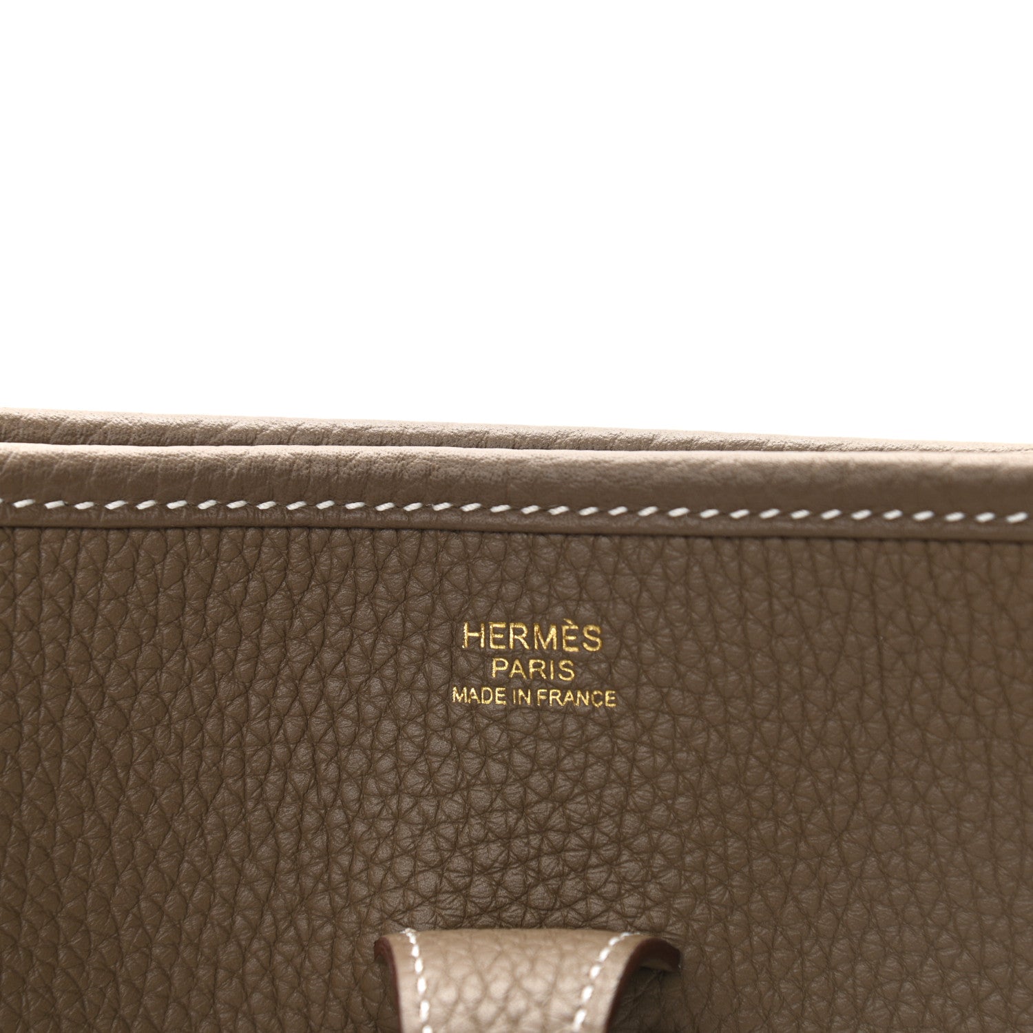 Hermes Taurillon Clemence Evelyne III PM Etoupe 6 of 10