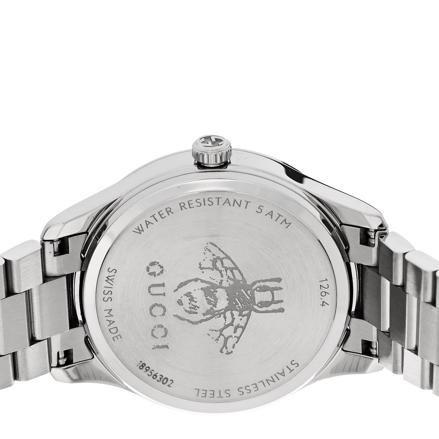 Gucci Stainless Steel 32mm G-Timeless Bee Quartz Watch Pink 4 of 6