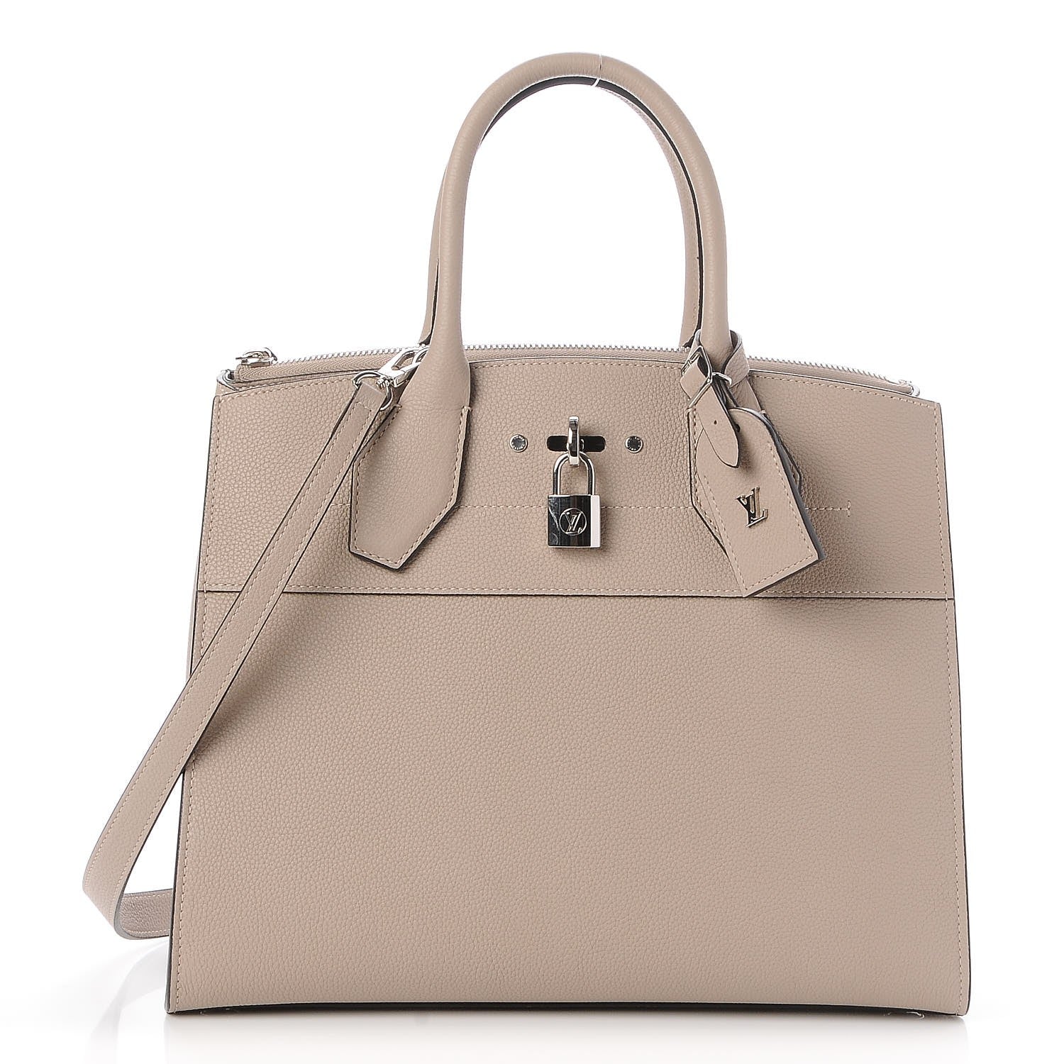Louis Vuitton Calfskin City Steamer MM Galet 1 of 9