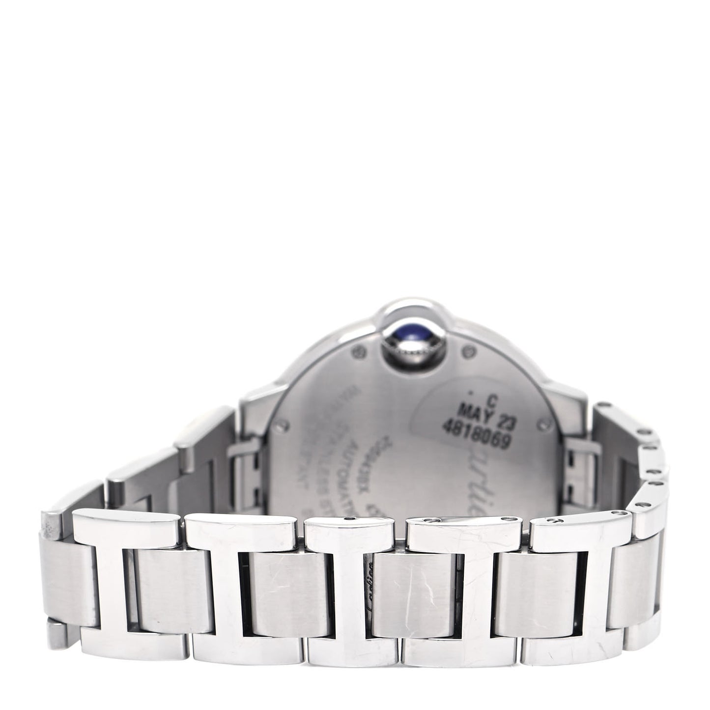 Stainless Steel 33mm Ballon Bleu De Cartier Automatic Watch Pink