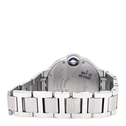 Cartier Stainless Steel 33mm Ballon Bleu De Cartier Automatic Watch Pink 3 of 5