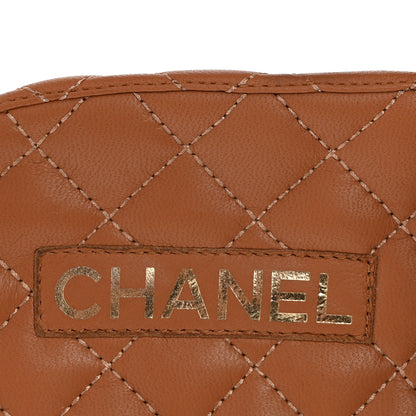 Chanel Lambskin Quilted CC Mules Sandals 39 Brown 8 of 10