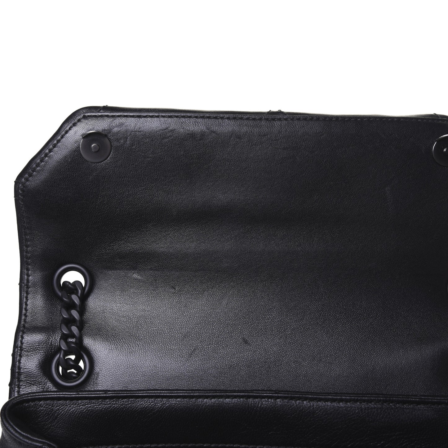 Nappa Triangle Stitched Large Spectrum Bag Black