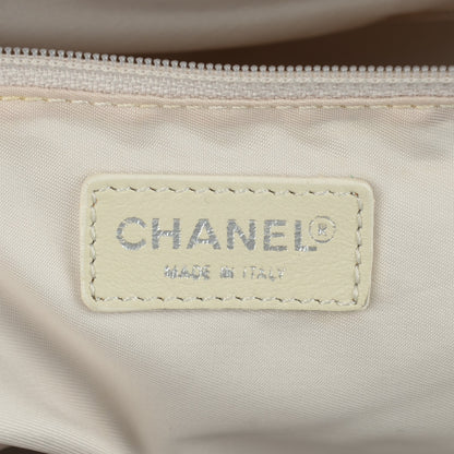 Chanel Nylon Travel Duffel Bag Beige 6 of 9