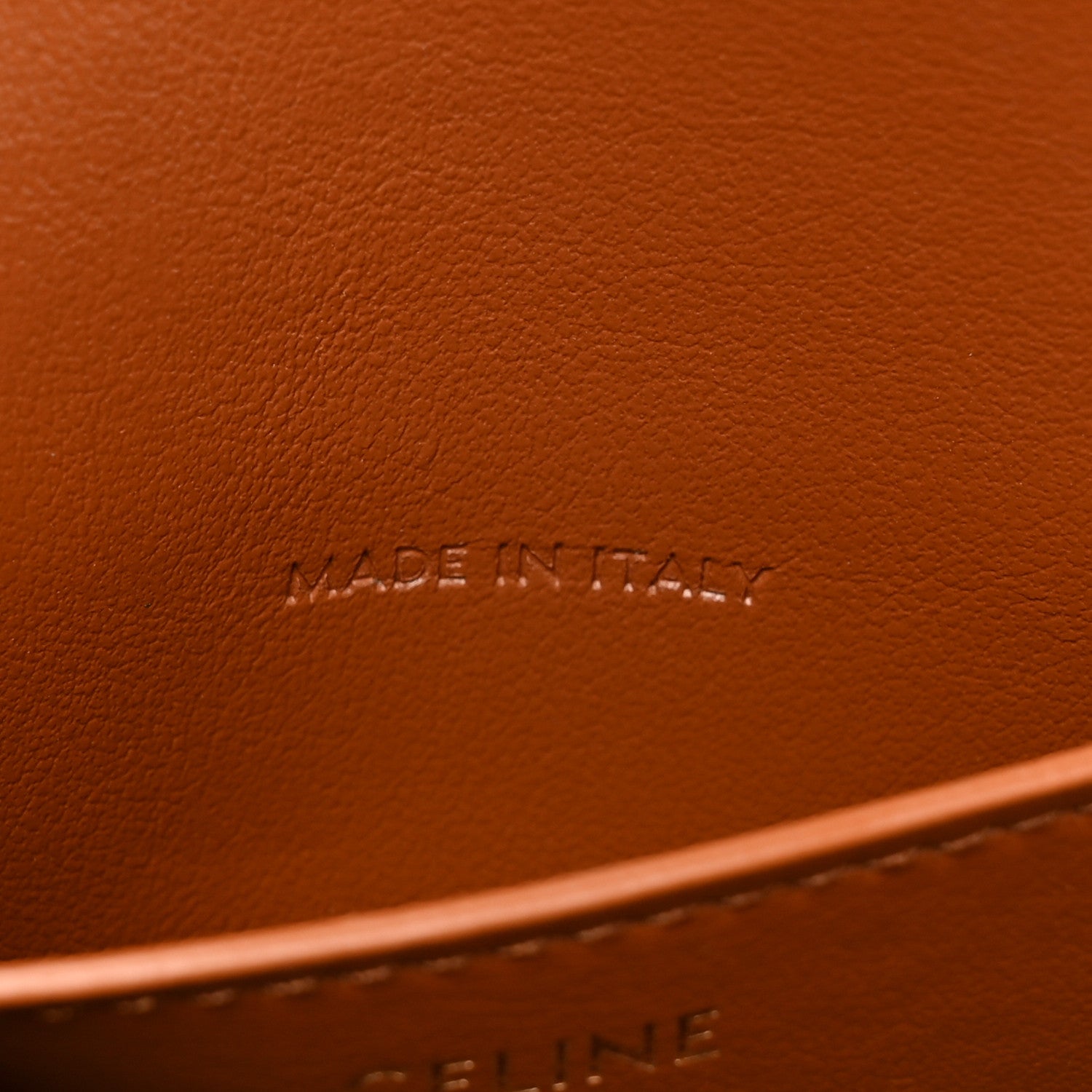 Celine Smooth Calfskin Tabou Clutch On Strap Tan 7 of 10