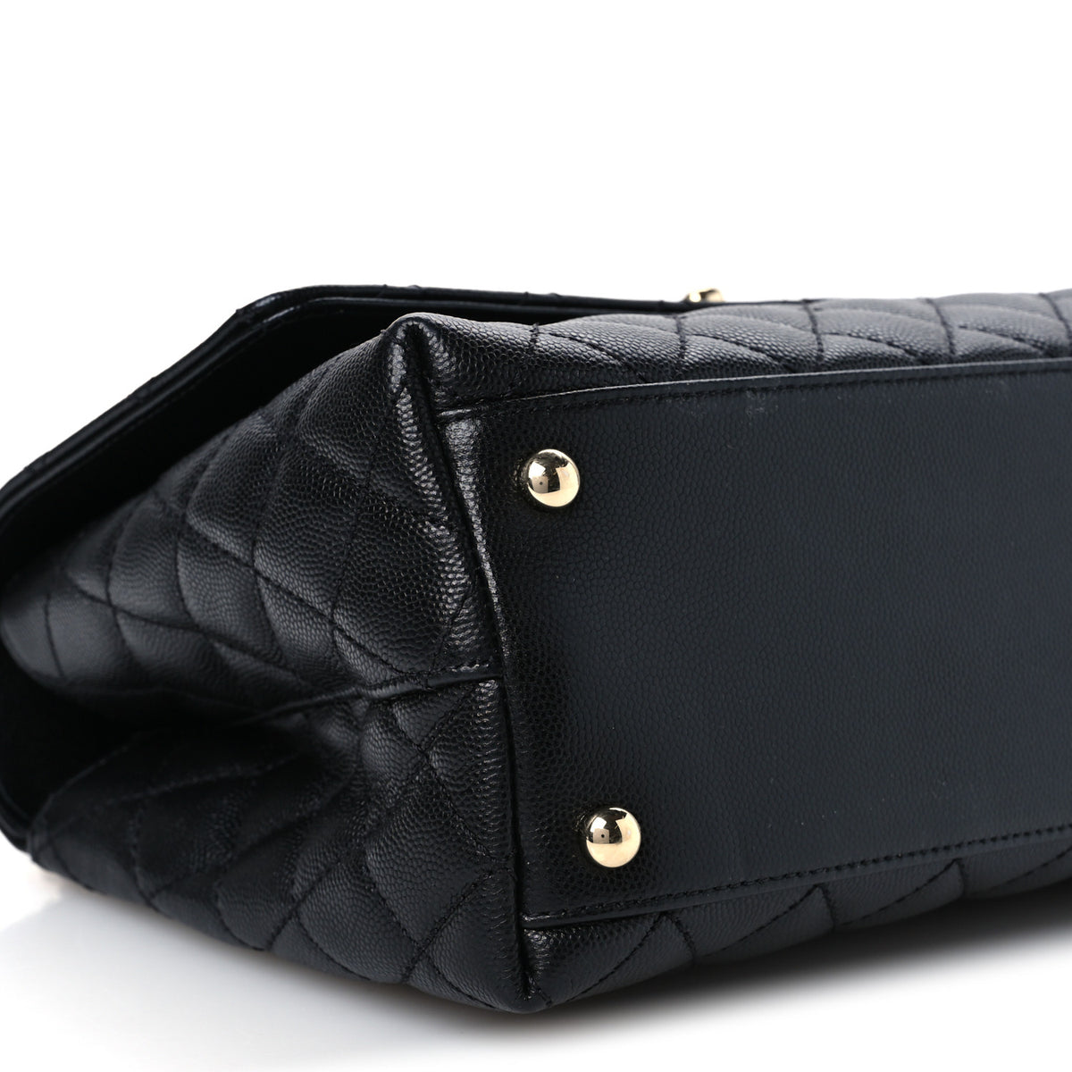 Chanel Caviar Quilted Small Coco Handle Flap Black 19 of 21