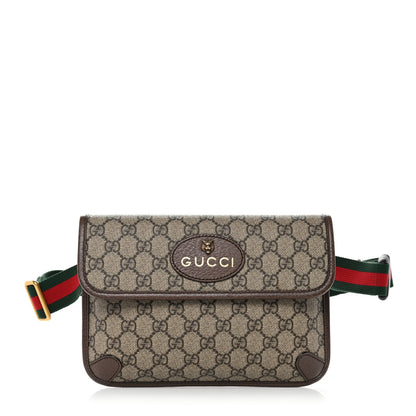 Gucci GG Supreme Monogram Neo Vintage Web Belt Bag Brown 1 of 10