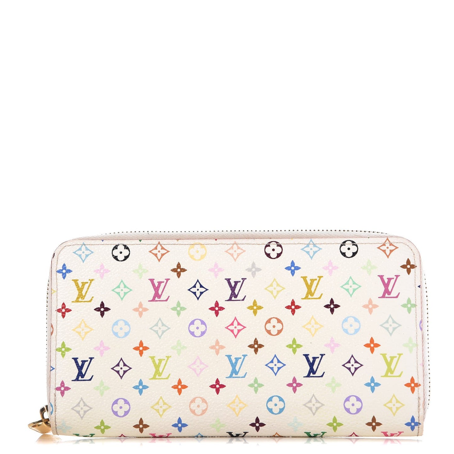Monogram Multicolor Zippy Wallet White Litchi