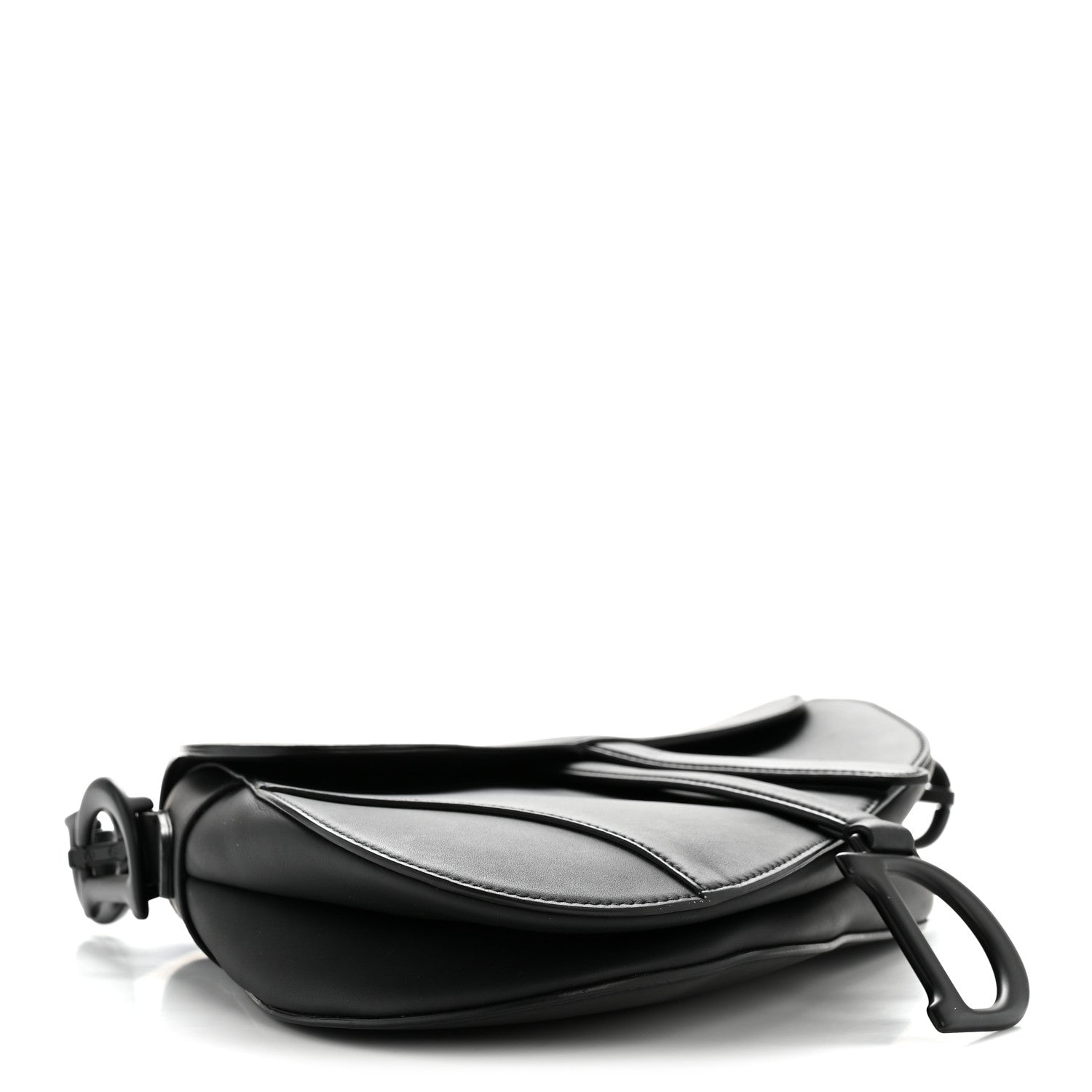 Christian Dior Ultra Matte Calfskin Saddle Bag Black 4 of 13