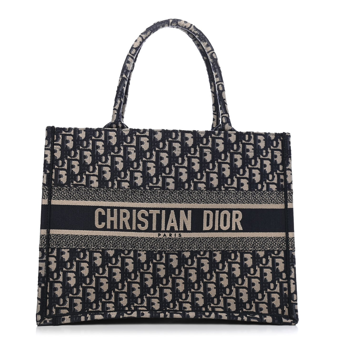 Oblique Medium Book Tote Blue Multicolor