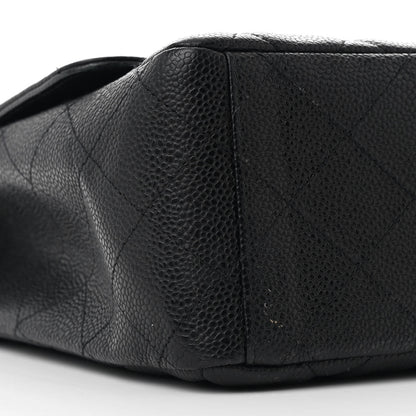Chanel Caviar Quilted Maxi Single Flap Black 9 of 10