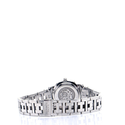 Hermes Stainless Steel 24mm Clipper Quartz Watch Black 3 of 5