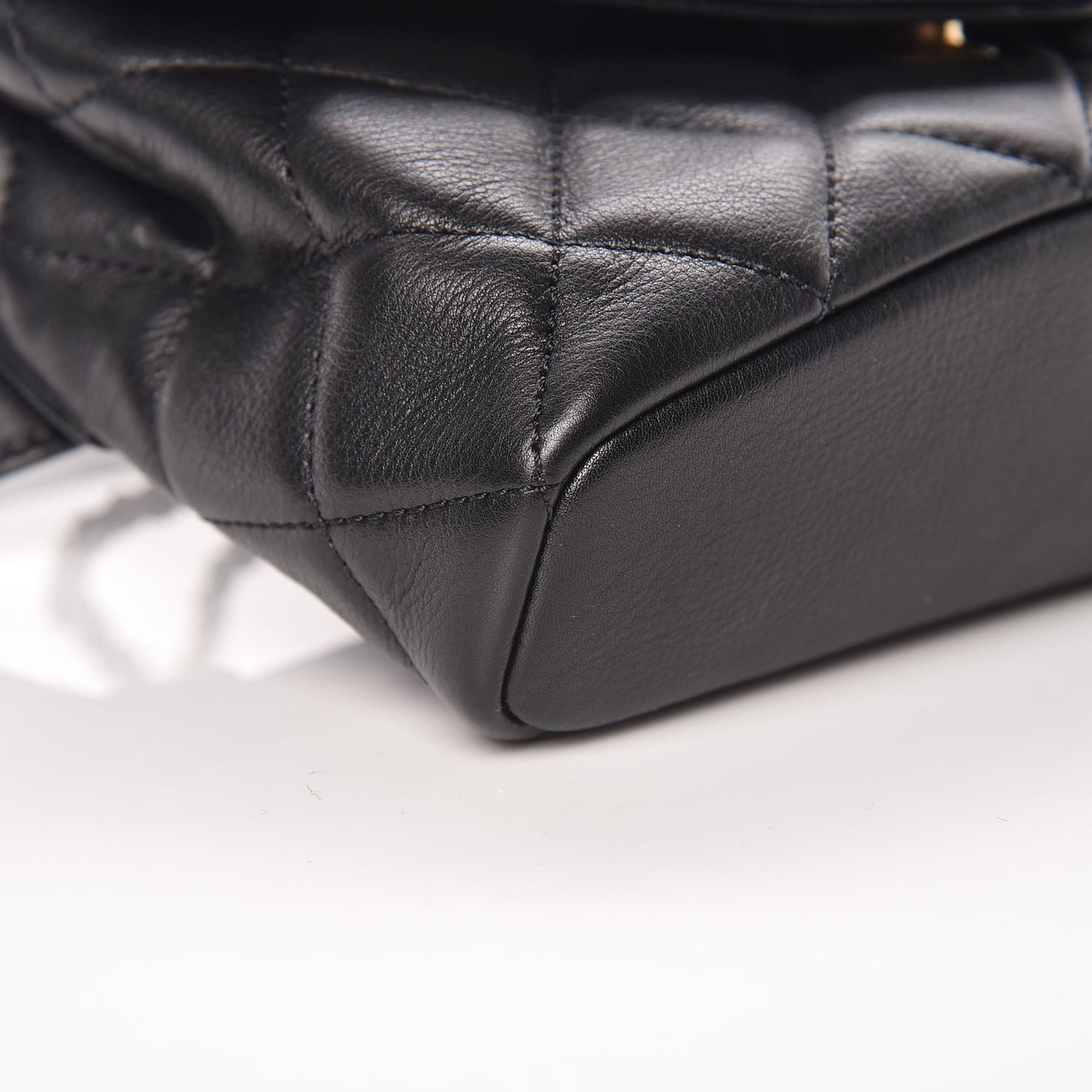 Calfskin Quilted Waist Bag Black