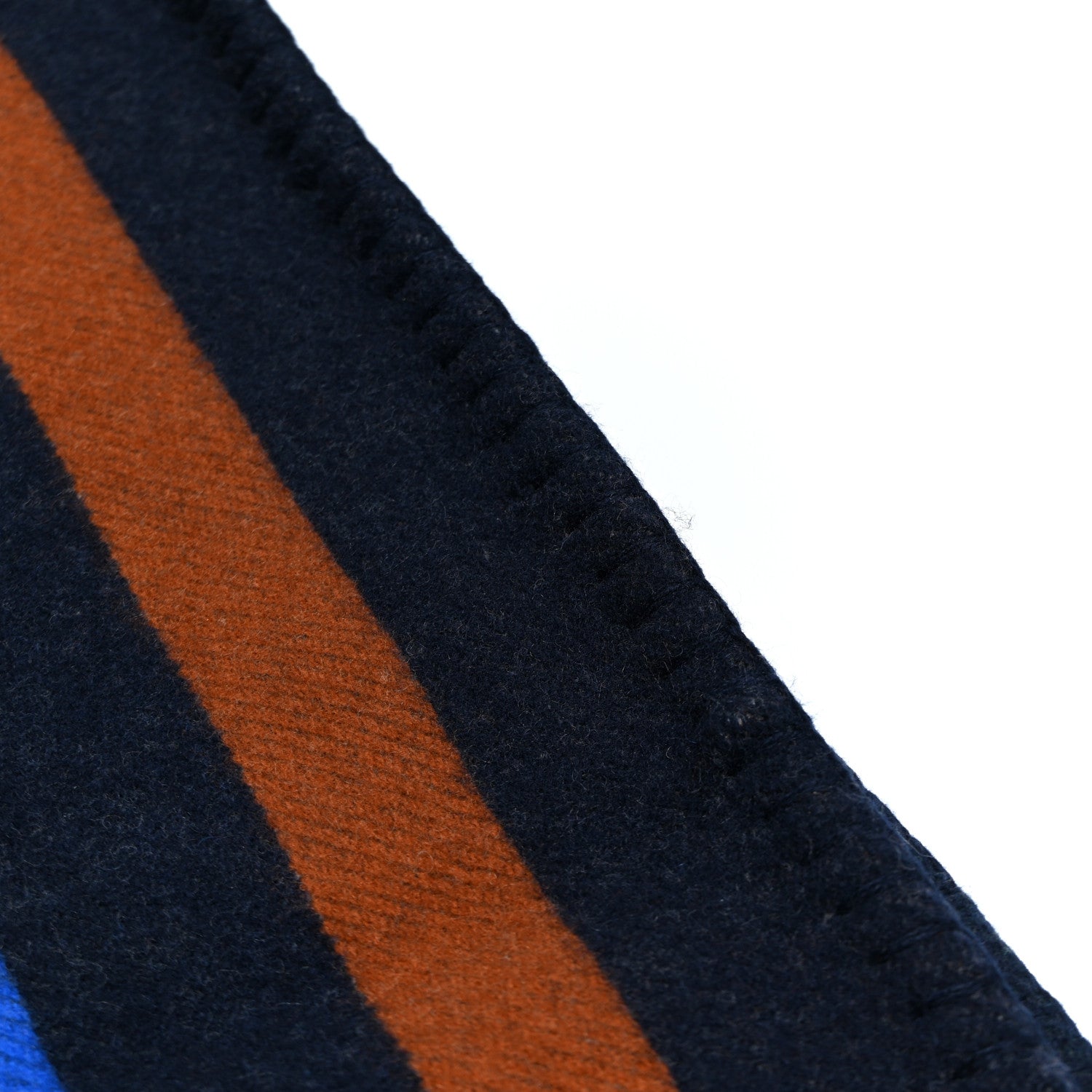Hermes Wool Cashmere Avalon Enigmatic Blanket Navy 5 of 5