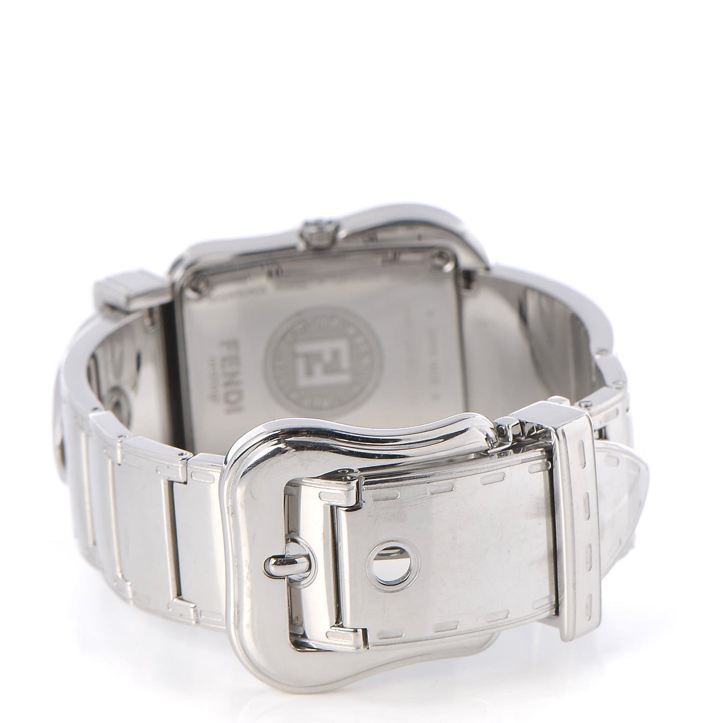 Stainless Steel 33mm Buckle Quartz Watch Black