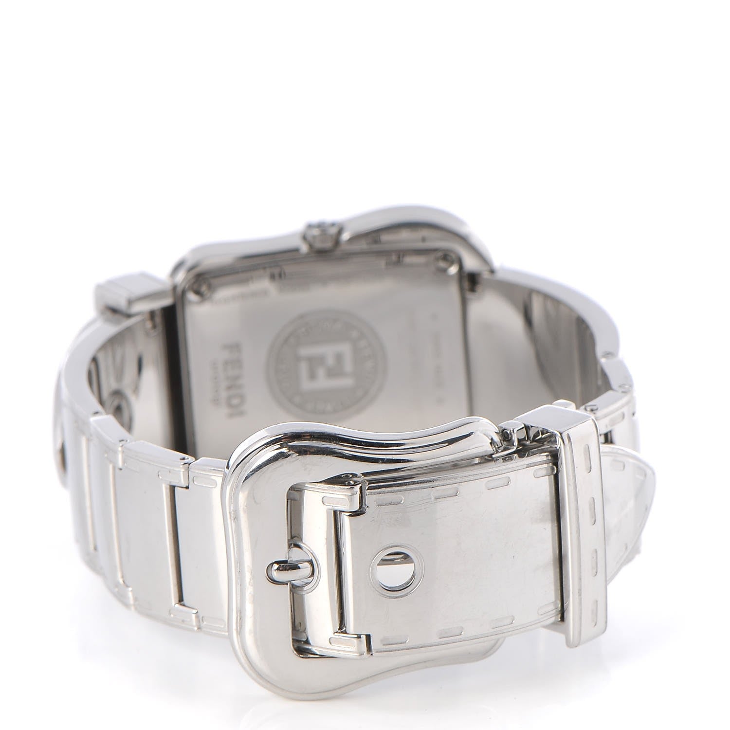 Fendi Stainless Steel 33mm Buckle Quartz Watch Black 4 of 7