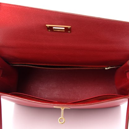 Hermes Courchevel Kelly Sellier 32 Rouge Vif 17 of 36